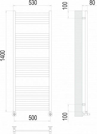 Грета П18 500х1400 Полотенцесушитель  TERMINUS Губкин - фото 3