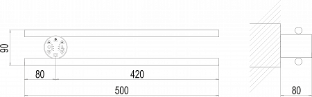 Полка Электро П2 КРУГ 500х90 NEW Губкин - фото 3